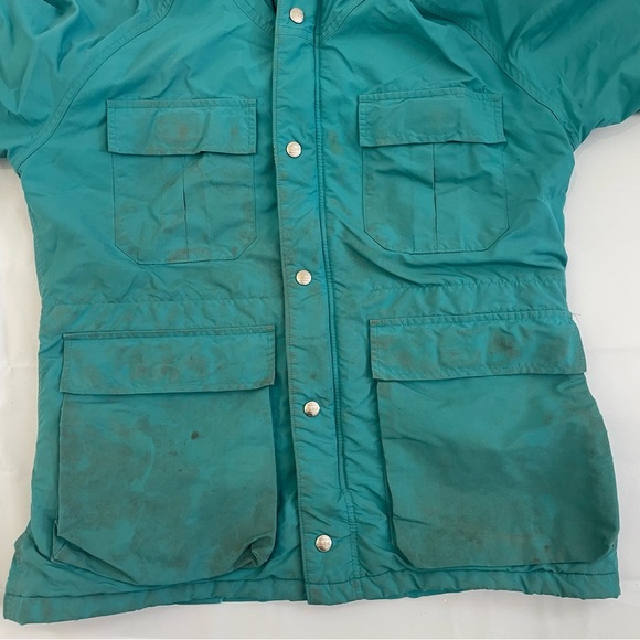 🏕️ Vintage L.L. Bean Jacket – Teal Blue with Plaid Lining 🏕️ - Picture 4 of 14